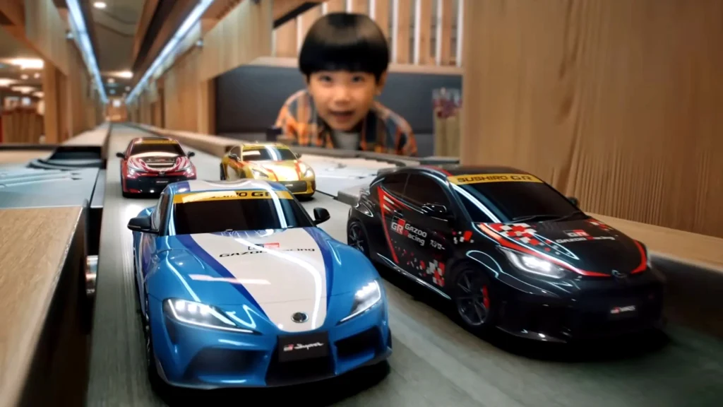  Toyota’s GR Performance Cars Just Became Conveyor-Belt Sushi Toys