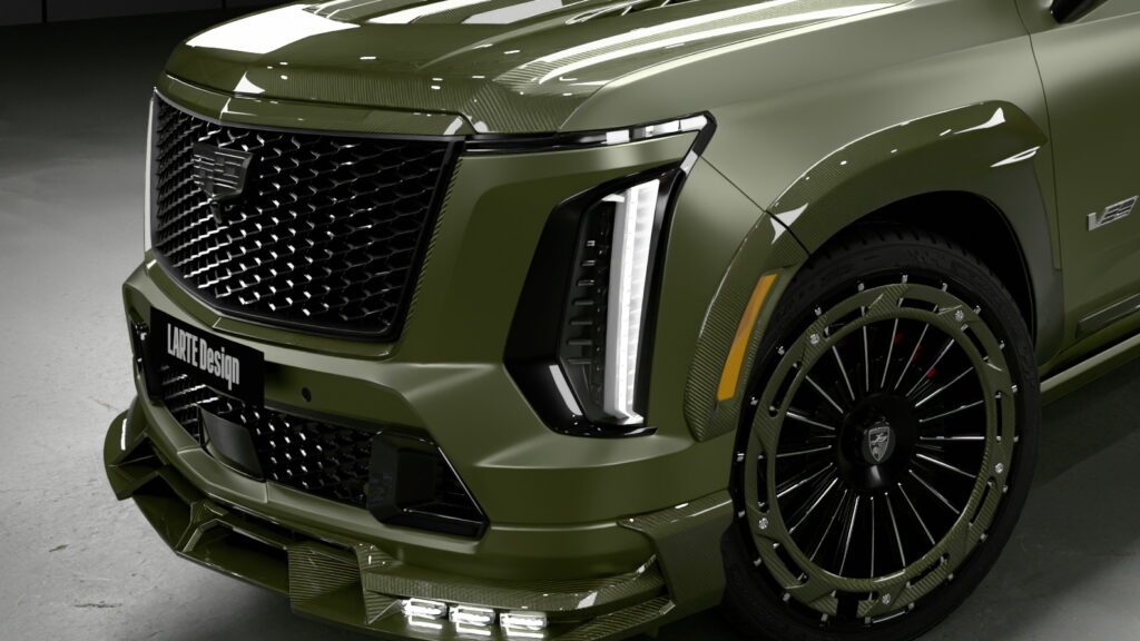  Nobody Needed A Matte Green Carbon Escalade-V, But Here’s One Anyway