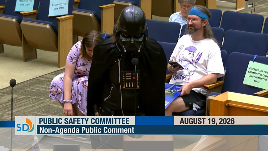  Darth Vader Tells San Diego Council The Empire Loves Its Flock Cameras