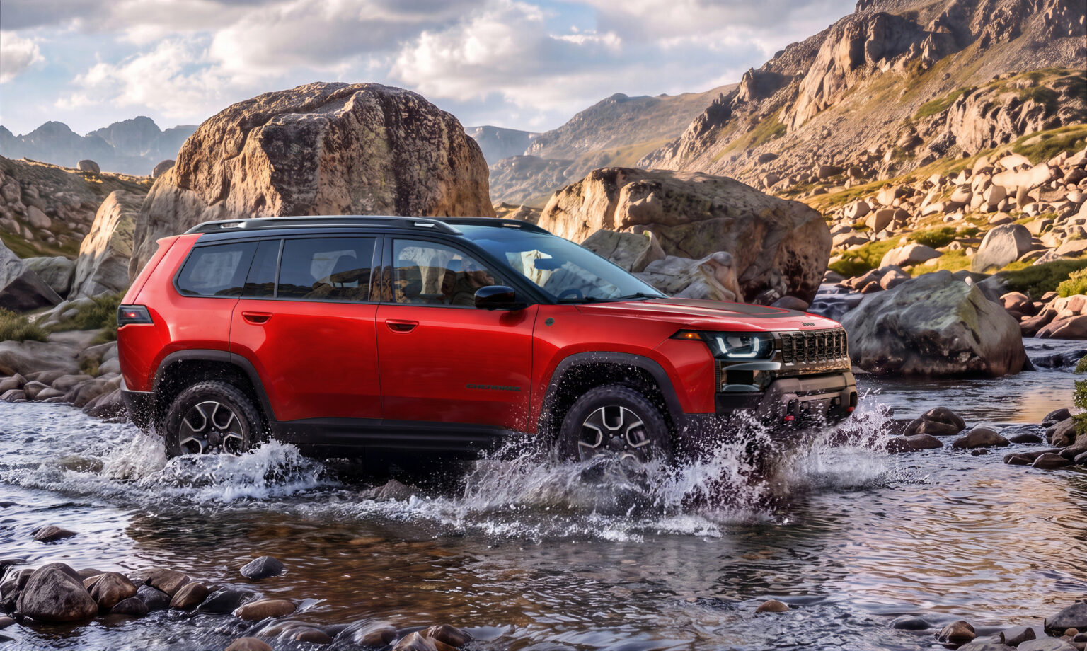 Jeep Cherokee Trailhawk в профиль