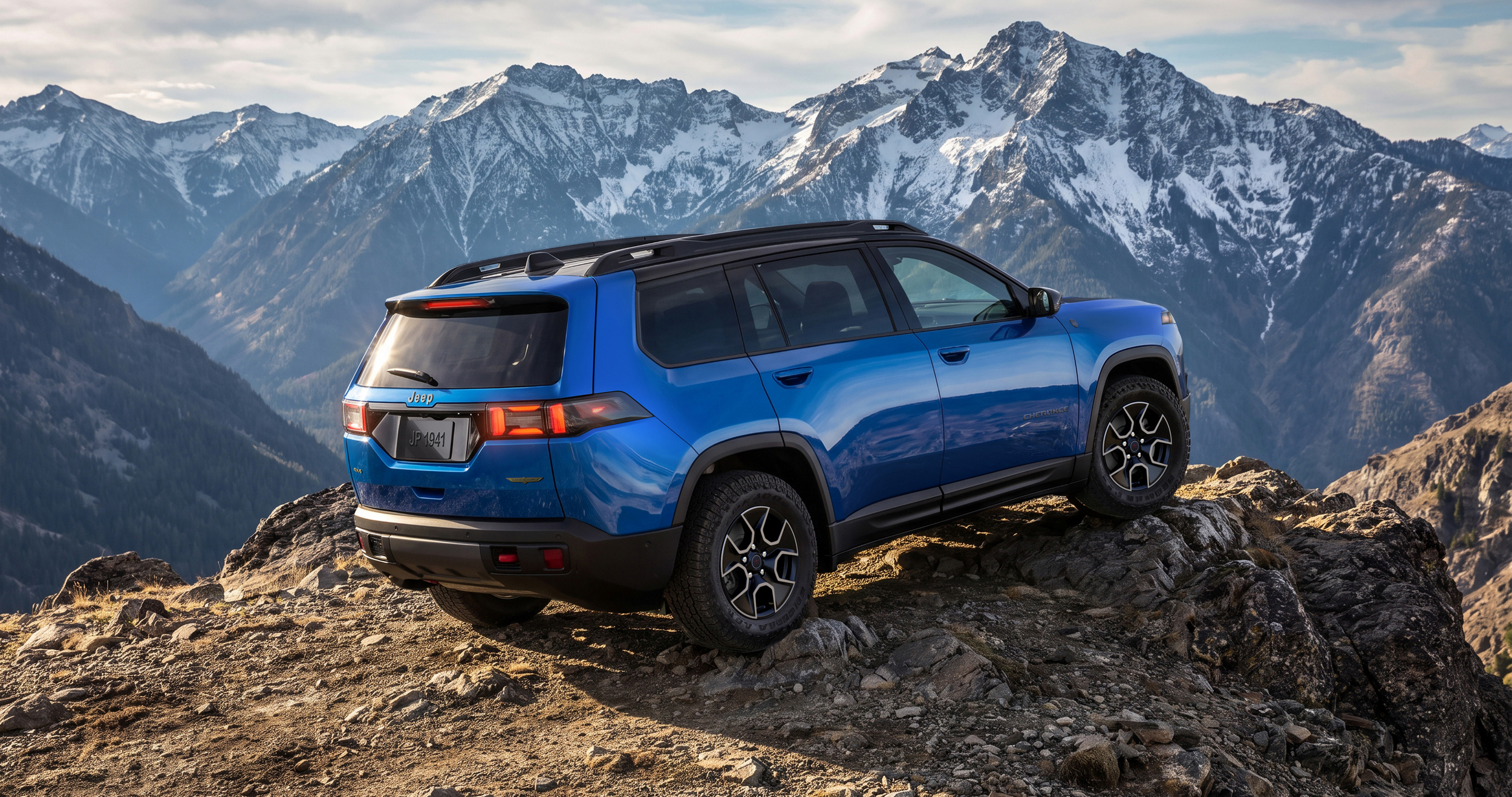 Jeep Cherokee Trailhawk, вид сзади три четверти