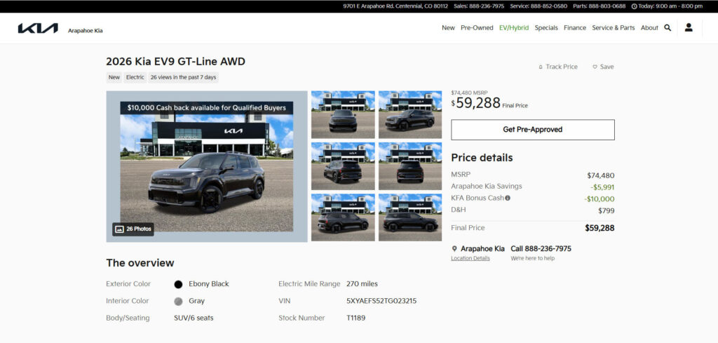  Kia&rsquo;s EV9 Fire Sale Could Save You $16,000 Off MSRP