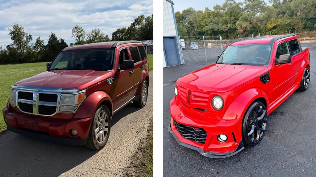  This Dodge Nitro Pickup With A Camaro Bumper Wants To Be Your Iron Giant