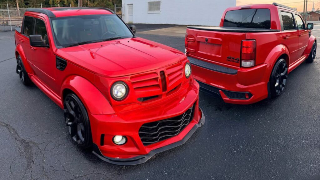  This Dodge Nitro Pickup With A Camaro Bumper Wants To Be Your Iron Giant