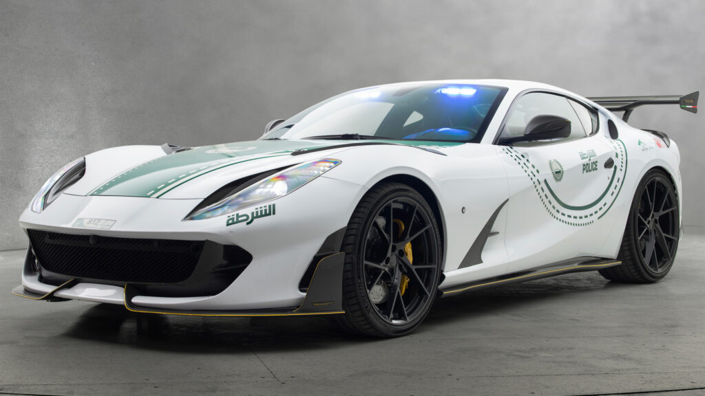  Dubai Police Wanted More Than A Ferrari 812, So They Called Mansory