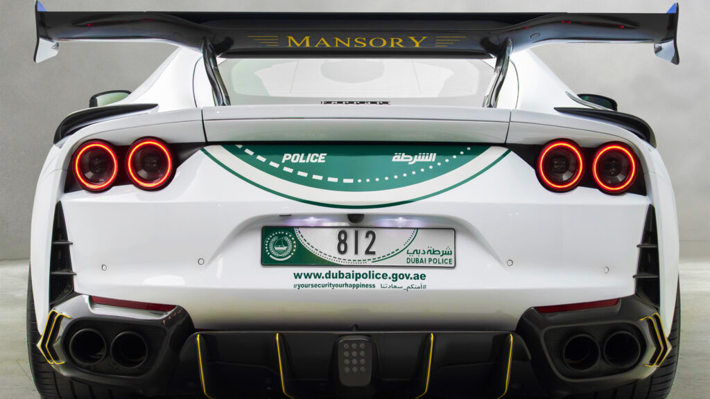  Dubai Police Wanted More Than A Ferrari 812, So They Called Mansory