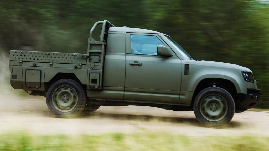  Land Rover Defender Reports For Duty As JLR Bids For UK and NATO Defense Contracts