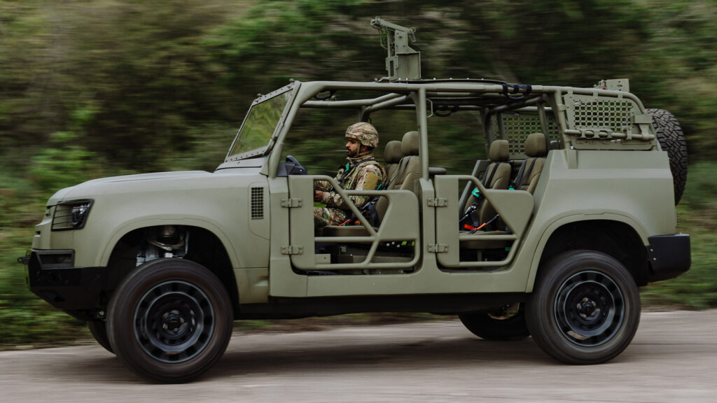  Land Rover Defender Reports For Duty As JLR Bids For UK and NATO Defense Contracts