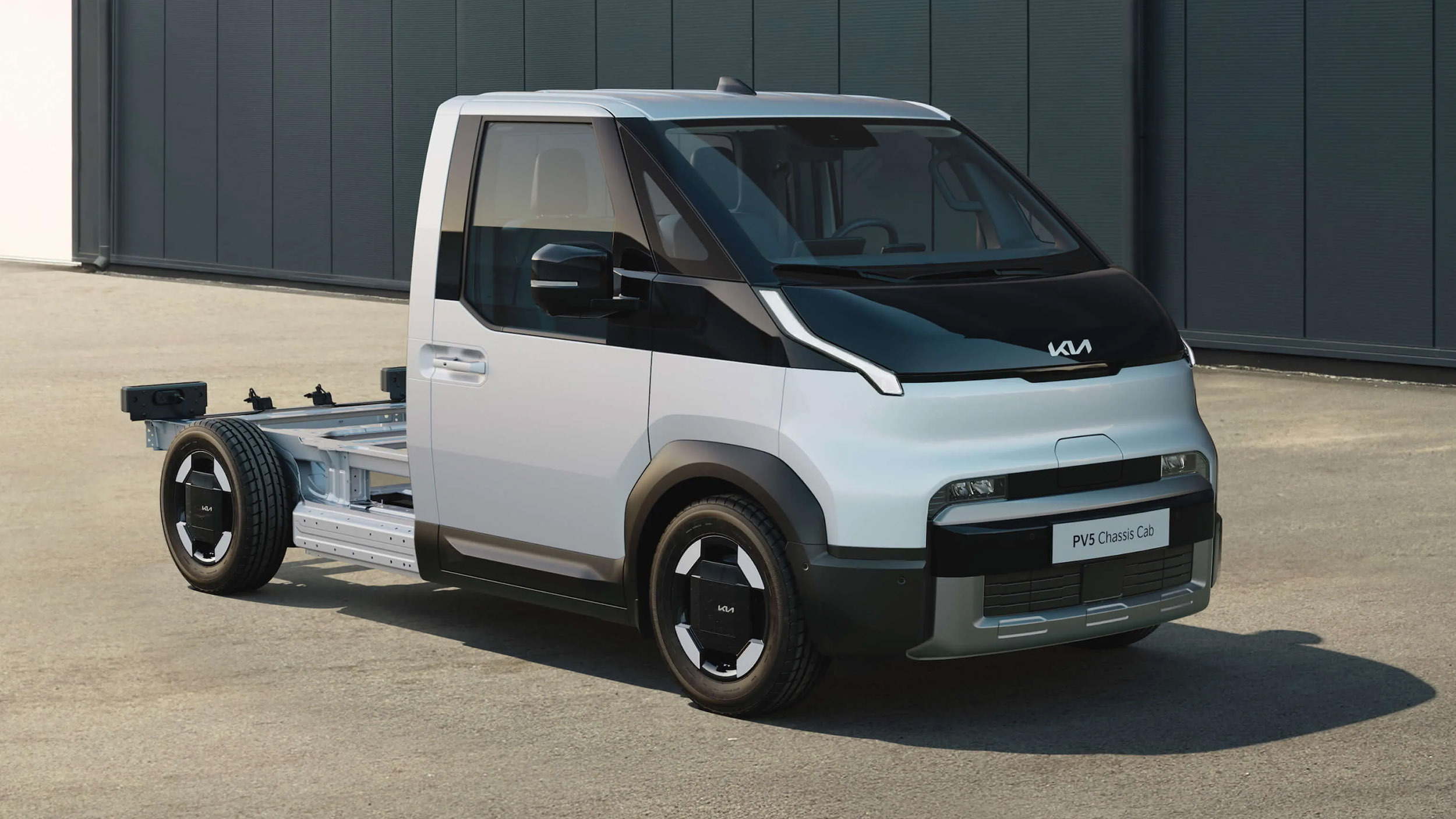 Kia PV5 底盤可變身傾卸車、貨車、餐車或露營車