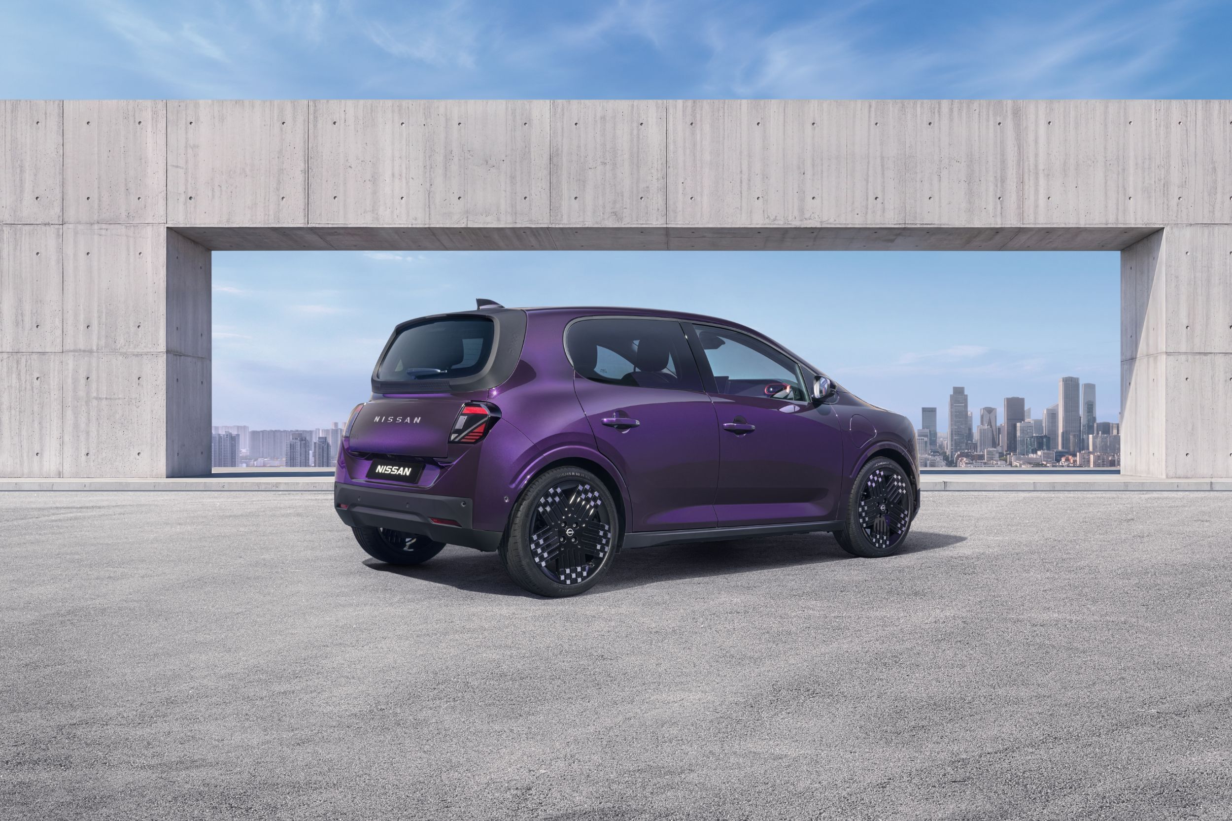 Nissan Pixo, вид сзади три четверти