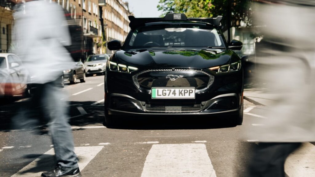  London’s First Robotaxi Is A Ford Mustang EV, And Only 15 Exist