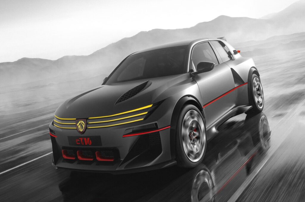  The Peugeot E-T16 Concept Is An Electrified Group B Rally Homage