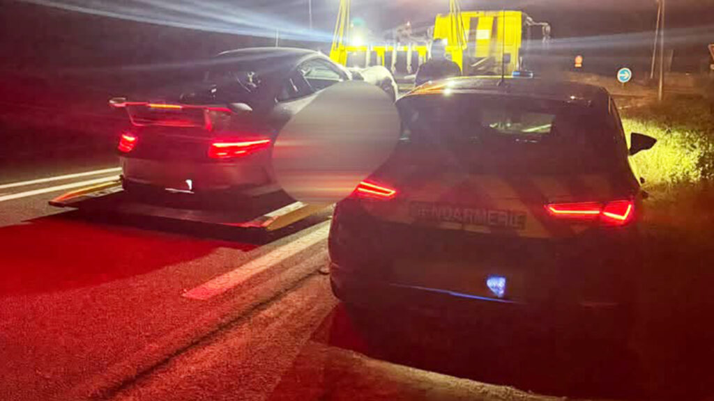  French Police Bust A Man Driving His Porsche 911 At 194 MPH