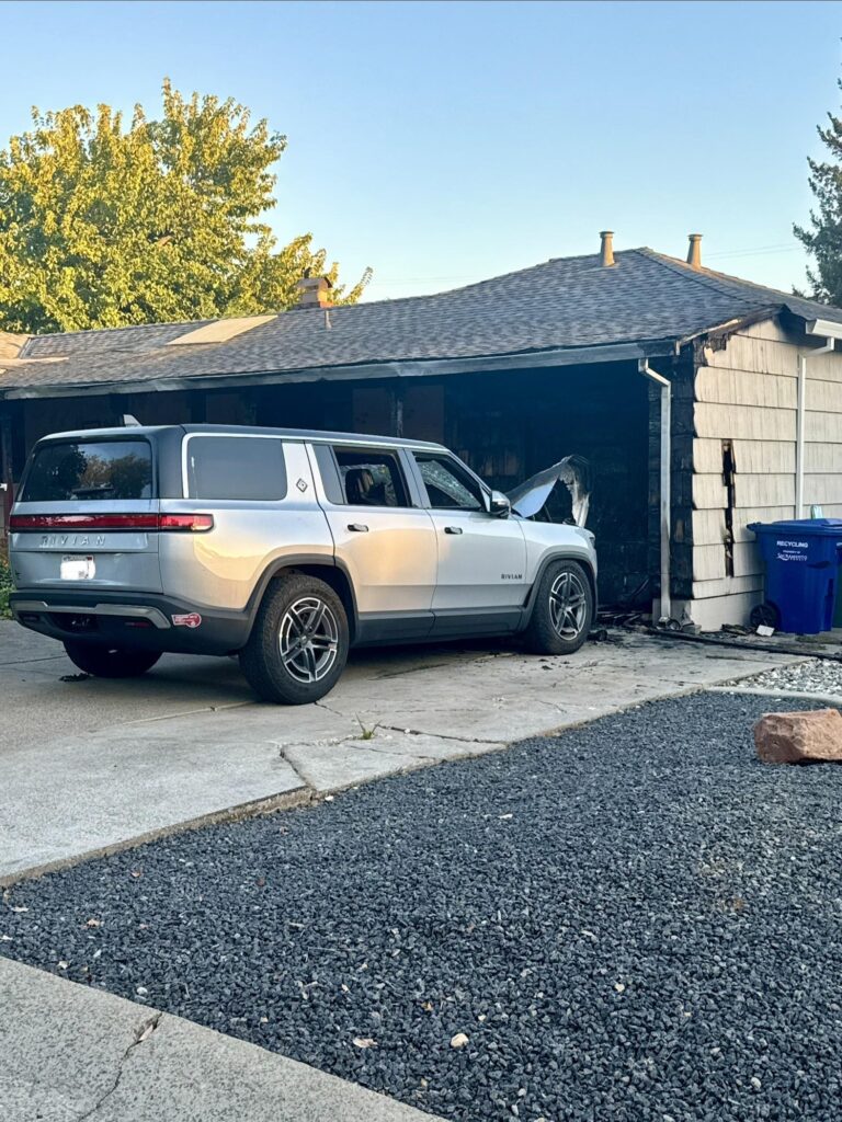 This Rivian Fire Is A Brutal Reminder Not To Charge EVs With Extension Cords